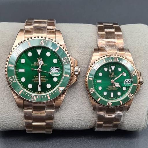 ساعت مچی ست مردانه و زنانه رولکس استیل رنگبندی رزگلد Rolex